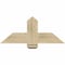 Ekena Millwork Eugene Rough Sawn Timber Gable Bracket, Douglas Fir, 36"W x 15"H x 6"D x 6"F, 10/12 Pitch GBW036X15X0606EUG00RDF - alternate 1